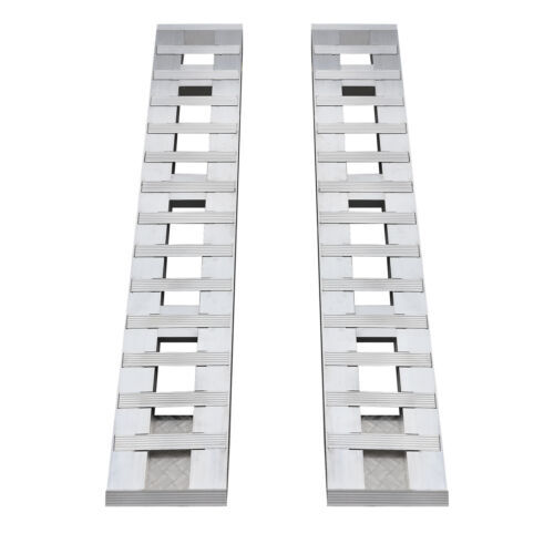 2pcs Aluminum Trailer Ramps Loading Ramps Truck Car Auto Trailer Ramps - Picture 4 of 21