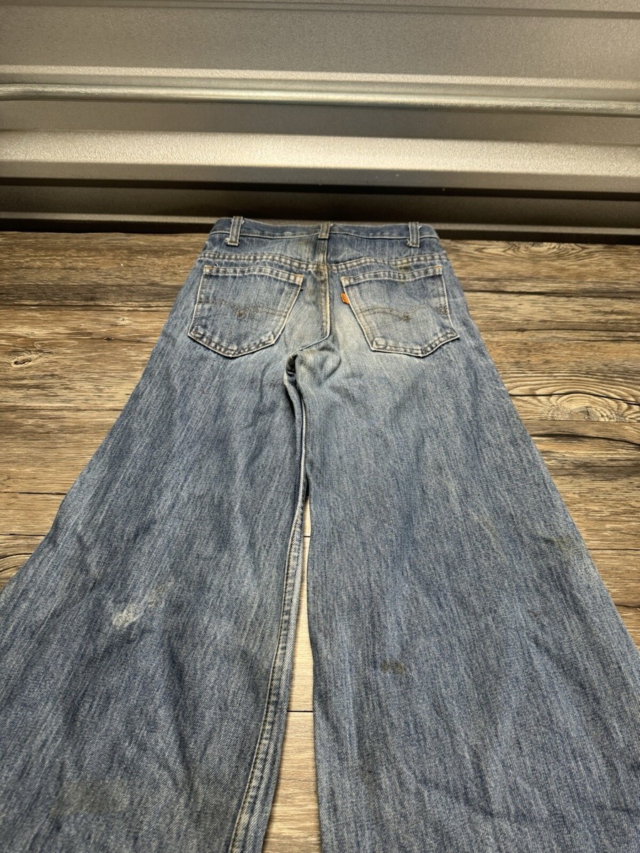 Vintage Levis 684 Big Bell Bottoms Denim Jeans 24x27 Made in USA 