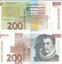 Slovenia / Slowenien - 200 Tolarjev 2004 UNC - Pick 15d