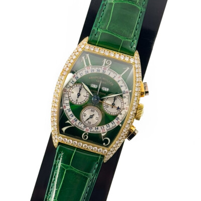 Franck Muller Curvex 6850 CC MC DA1N Chronograph 18K Yellow Gold