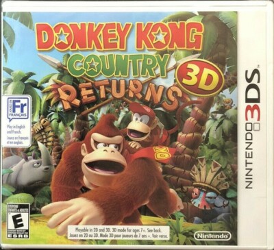 Nintendo 3DS Donkey Kong Country Returns 3D 1st Ed. N. America Version Brand New