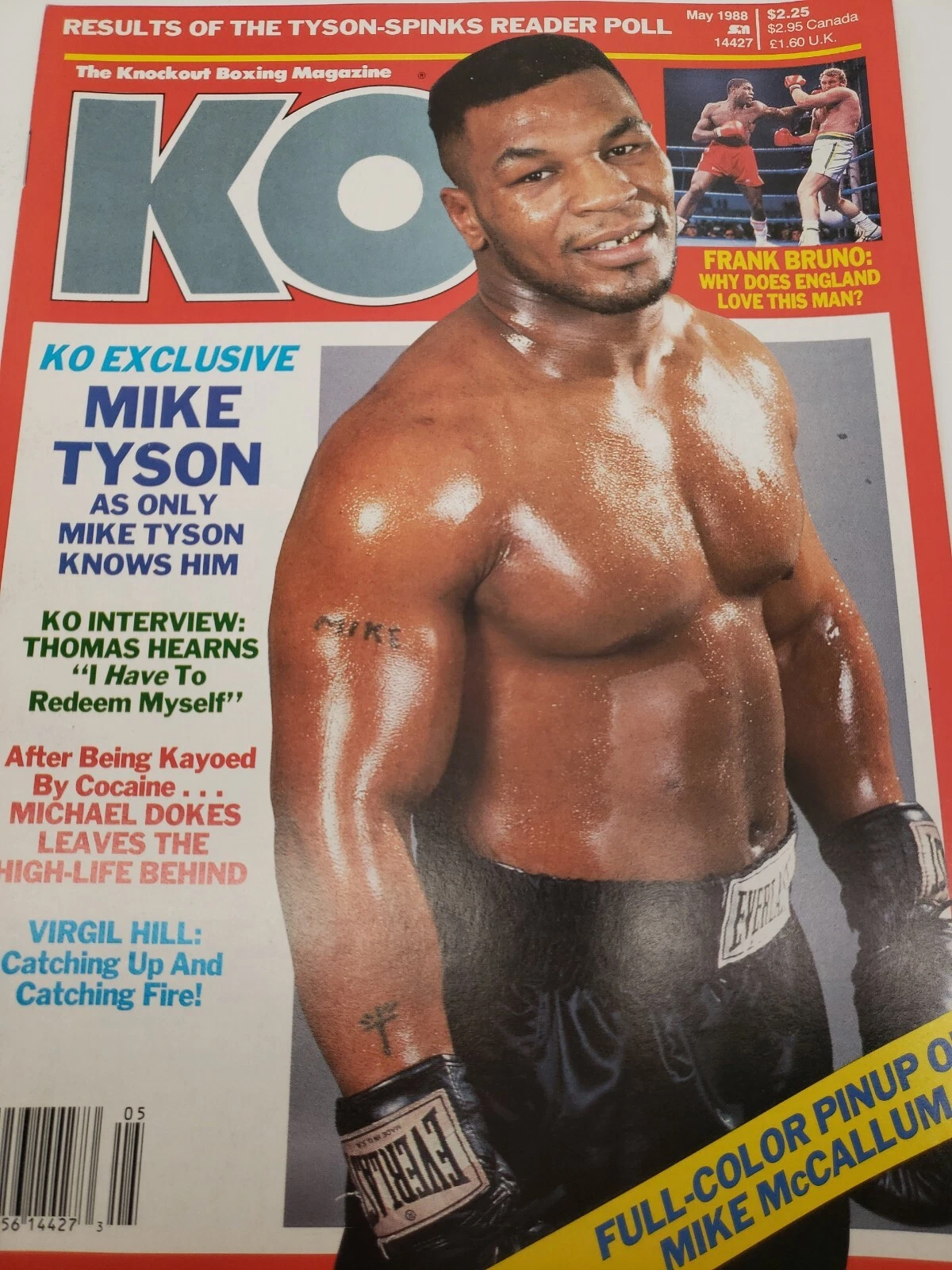 The Knockout Boxing Magazine - Newsstand, No Label- 1988 Tyson On Cover - 画像1/7
