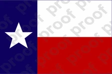 STICKER TEXAS FLAG COLOR