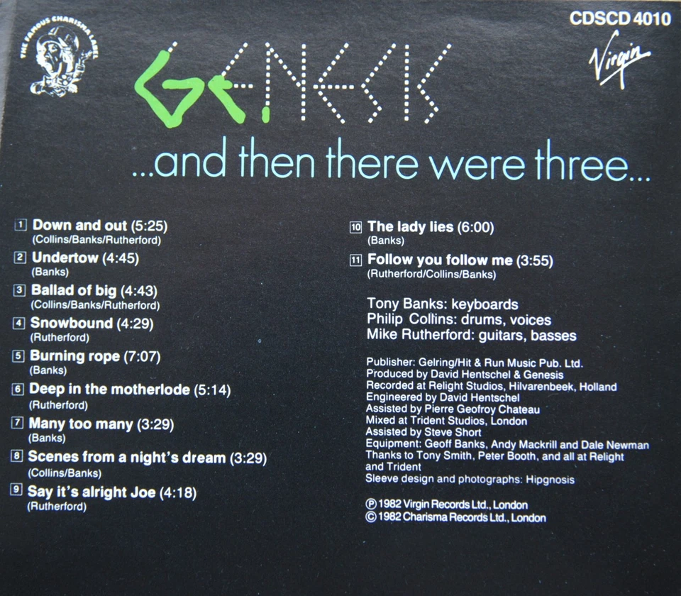 CD🔴  GENESIS – „and then there were three...“  NEU - Bild 2 von 2