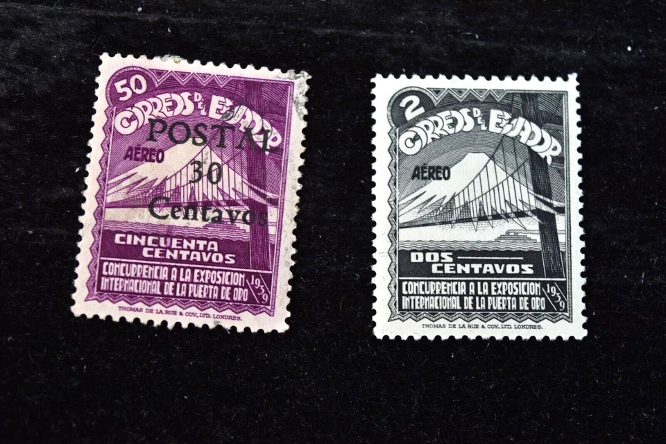 ECUADOR   1939  S C 73 + S C80+ S C84 + S RA41+ RA 48+ RA55 USED - Image 2 of 4