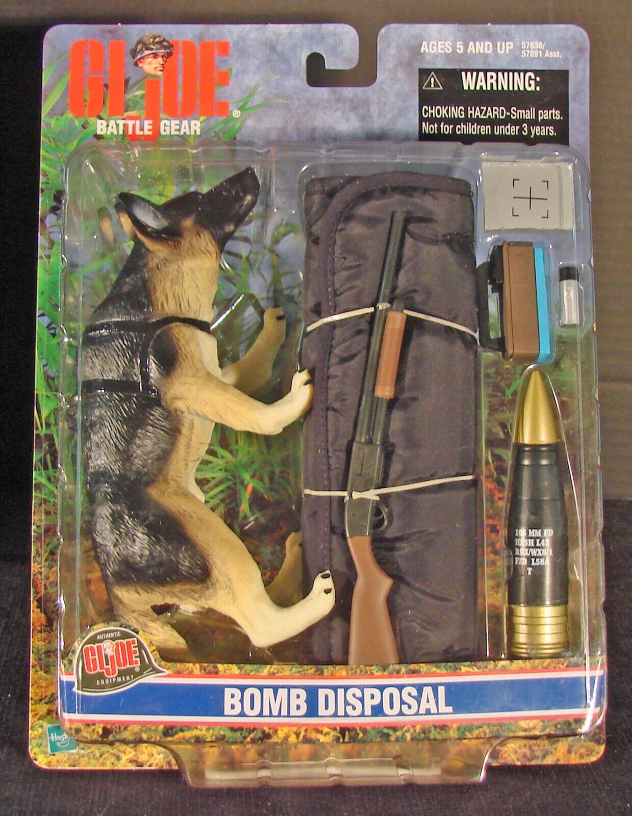 New GI Joe 12" K-9 Bomb Disposal Dog (2000)