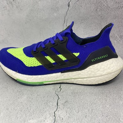 Adidas ULTRABOOST 21 \'SONIC INK SCREAMING GREEN\' Men\'s Shoes adidas UltraBoost 21 Sonic Ink Screaming Green 2021 S23873  main image 3