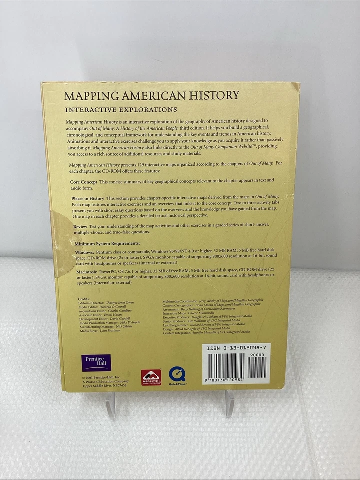 Mapping American History : Interactive Explorations (Sealed DVD, 2001) - Image 2 of 2