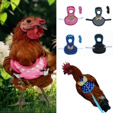 Adjustable Chicken Harness with Leash for Chicken Duck Traning Walking Hen Ve   