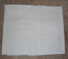 White Floral Embroidered Woven Fabric - 1 7/8 yards - Cotton/Polyester Blend