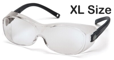 Pyramex OTS XL Size Safety Glasses with Clear Lens
