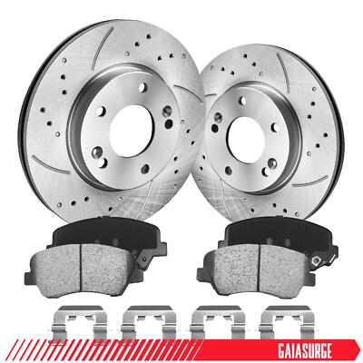 Front Brake Rotors + Ceramic Pads 11'' for 2014-2018 Kia Forte Koup Forte5 Forte