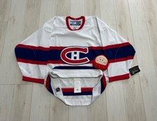 NHL Montreal Canadiens 1944-47 Retro Reebok Authentic Hockey Jersey Size 48