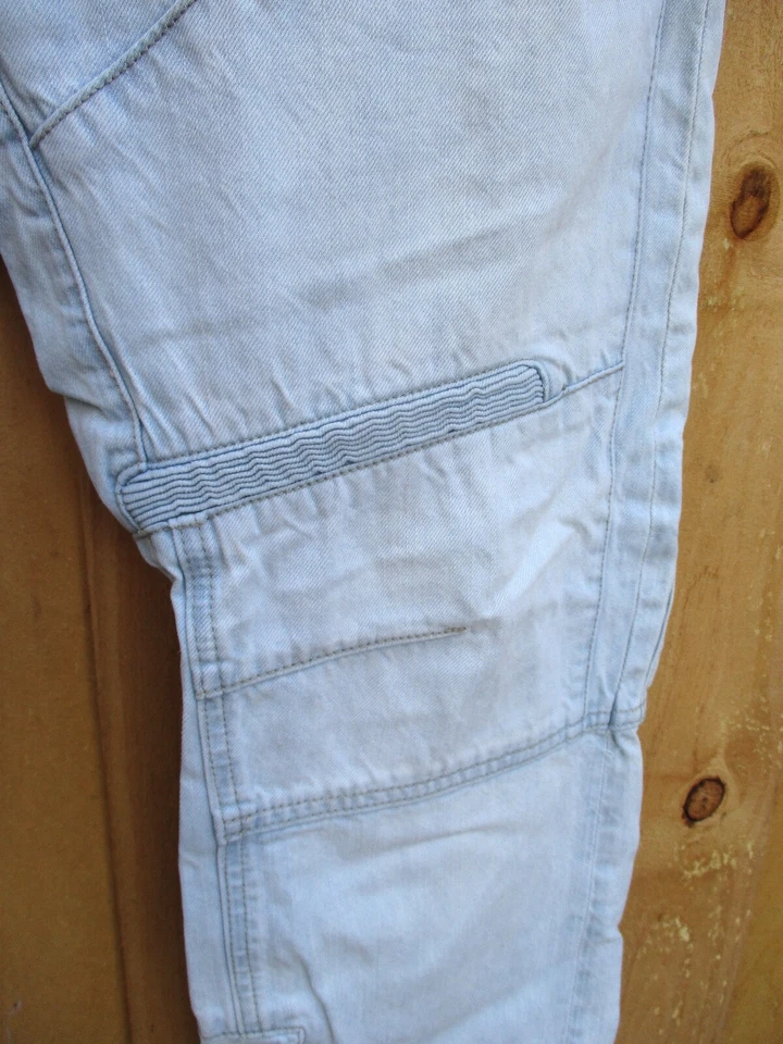 Prps E76P117X authentic stonewashed moto distressed straight leg jeans 38 32 - Image 4 of 4