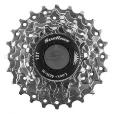 Sunrace CS-R63 7-Speed Cassette 12-24T Nickel Silver 7sp Hybrid Road Bike