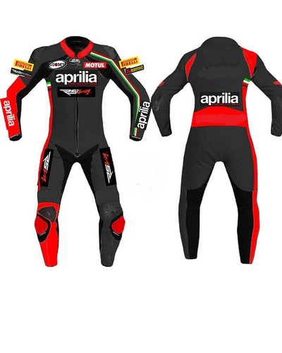 Aprilia custom Motorcycle Leather Suit 