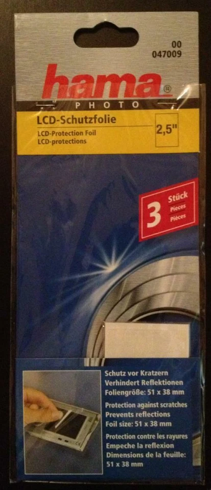 Hama 00047009 - Protection écran LCD / Screen protection foil / LCD-Schutzfolie - Photo 1/1