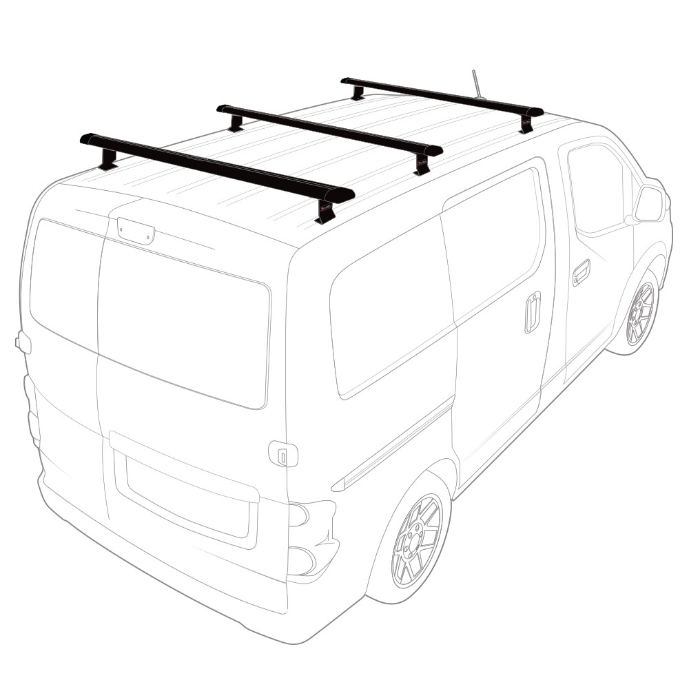 Vantech J2000 2-Bar 50 Aluminum System J2202W