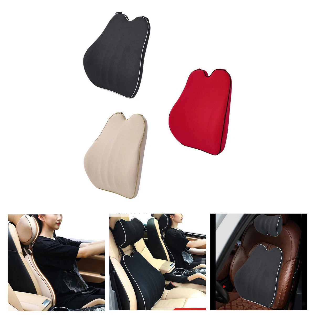 Lumbar Support Pillow Seat Cushion for recliner Office Chair Back