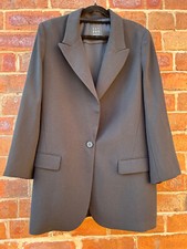 Marella Art. 365 Black Single Breasted Long Jacket Uk16 £250