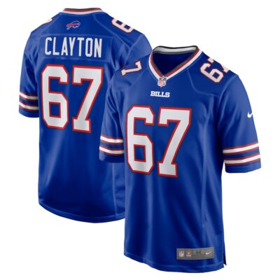 Buffaloes ユニフォーム 67番 Lサイズ Buffalo Bills Travis Clayton #67 Nike Royal Blue 2025 Official NFL