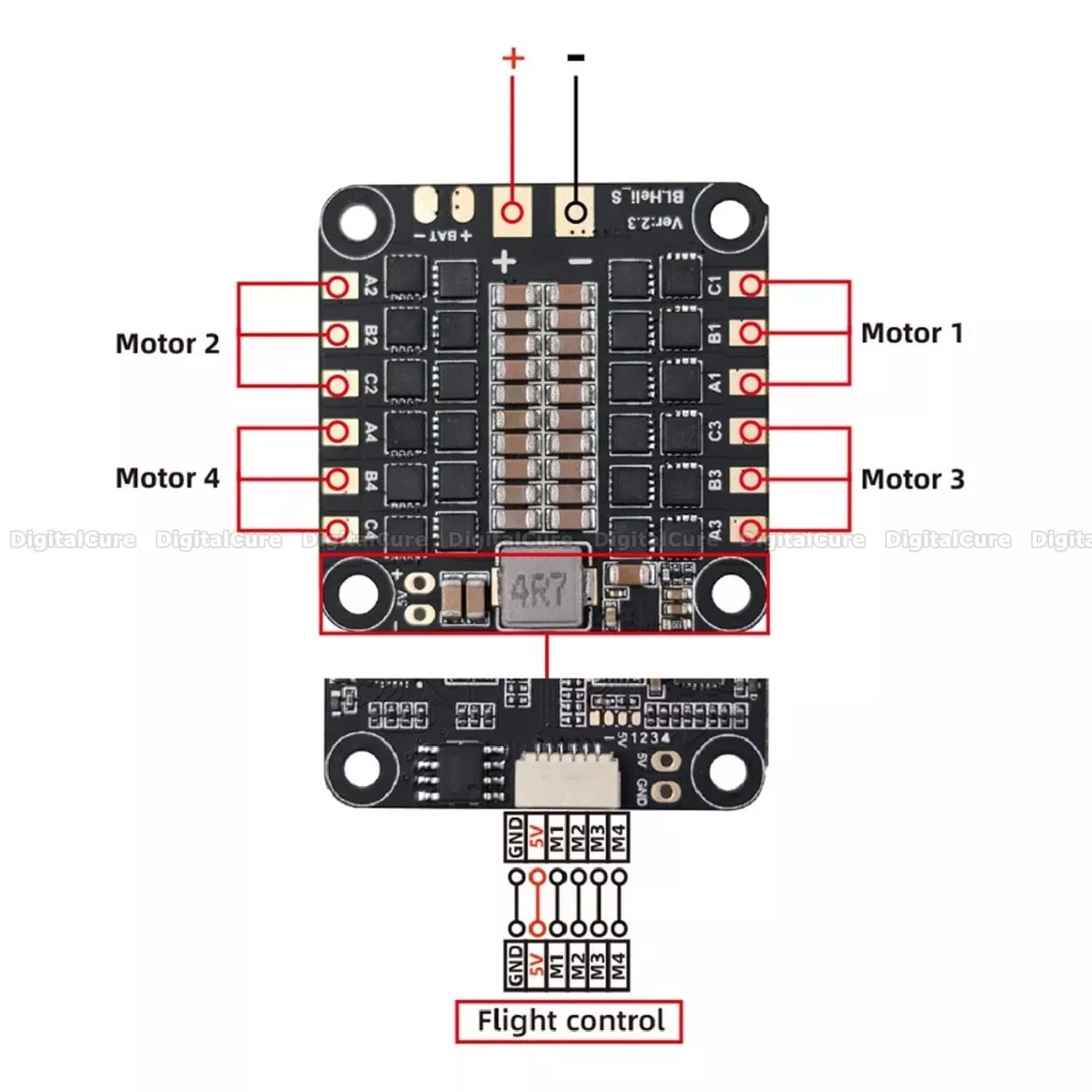 30A 4in1 ESC 2 5S BLHeli S 30.5mm for Drone Quad Flight Controller F4 F7 RC