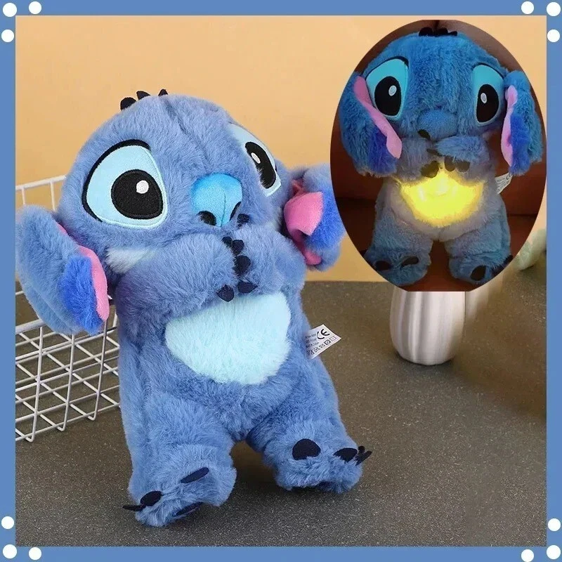 Kawaii Stitch Sleep Plush Toy - Calm Music, Lights & Breathing Effect  Kids Gift - Image 2 of 4