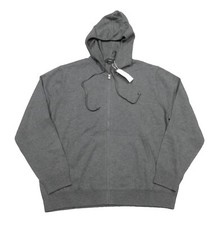 Vince Men's Medium Heather Gray Wool  Cashmere Full Zip Hoodie 395
