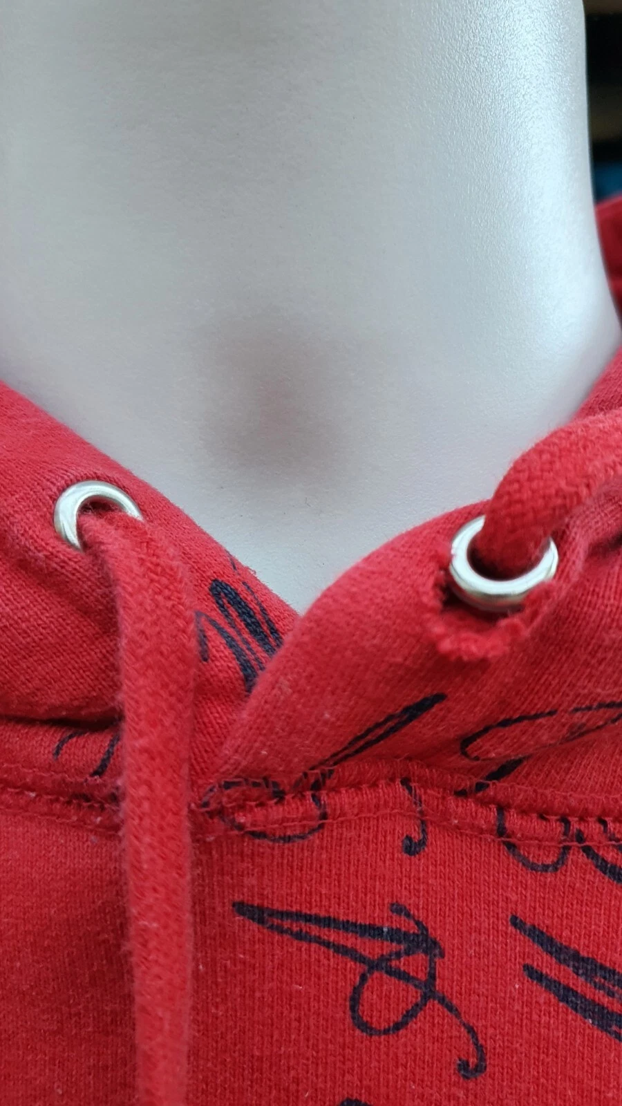 Felpa con cappuccio FW15 Supreme Eat Me taglia XL rossa