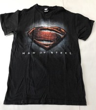 Superman Man Of Steel Black T-Shirt Men s Small
