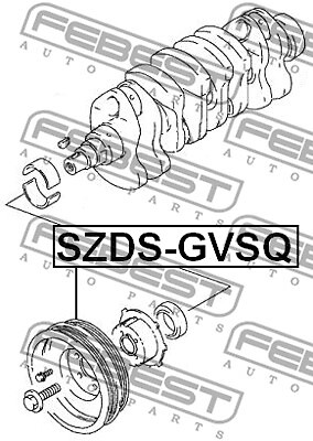 SZDS-GVSQ FEBEST Belt Pulley, crankshaft for MARUTI SUZUKI,SUZUKI