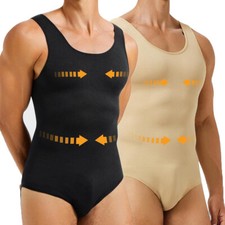 Fajas Colombianas para Hombres Men BODY SHAPER Tummy Control Shapewear Bodysuit
