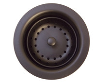 Signature Hardware KF-514-FLBL Deep Strainer Basket W Lift Stopper, Flat Black