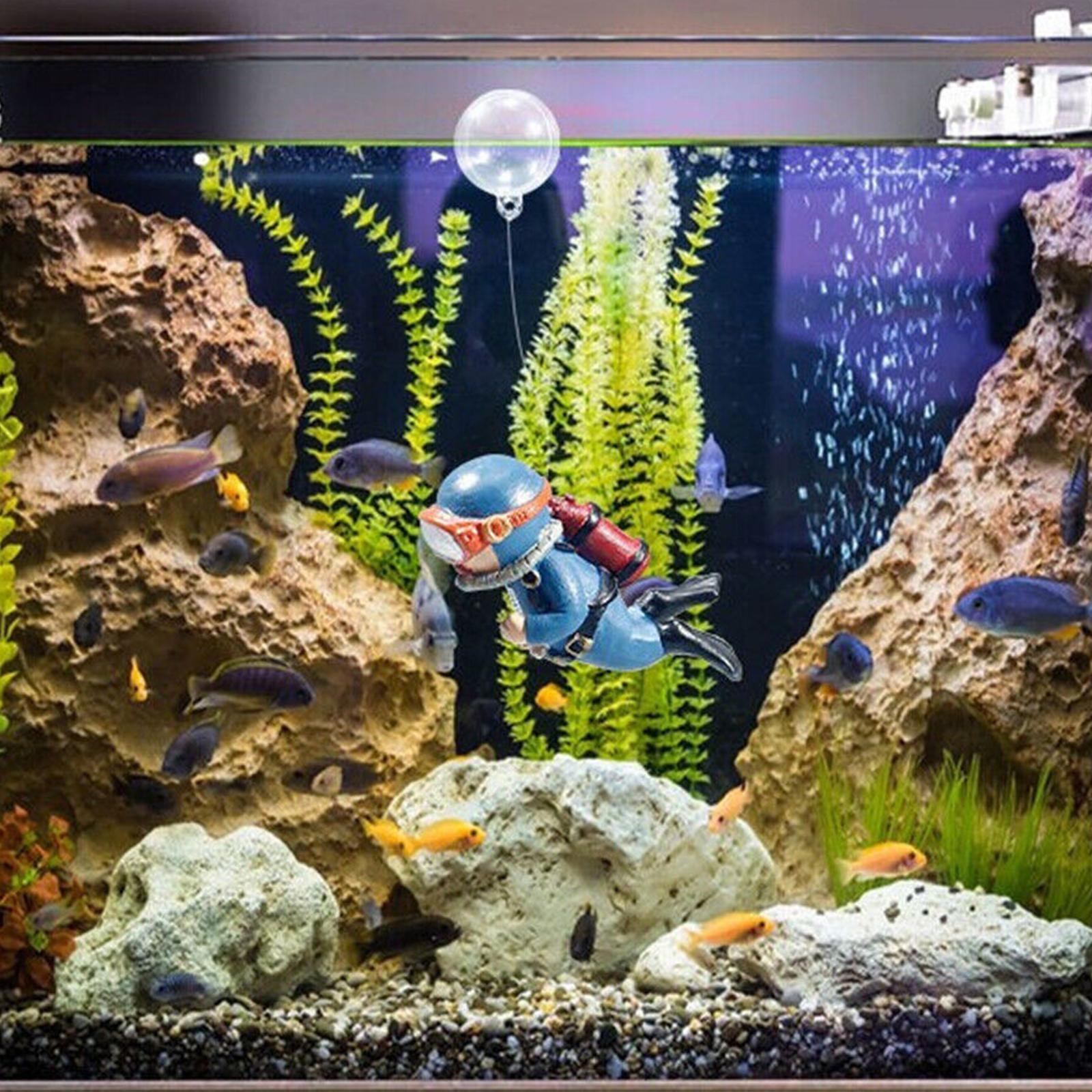 Artificial Fish Tanks Decor Aquarium Decoration Diver Ornament Lot U0