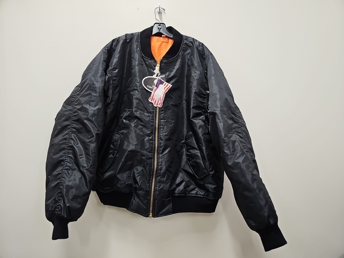 Rothco Black Air Force MA-1 Reversible Bomber Coat Flight