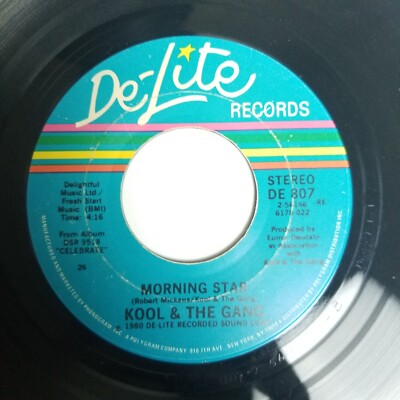 Kool & The Gang Celebration / Morning Star 45rpm 7'' De-Lite DE 807