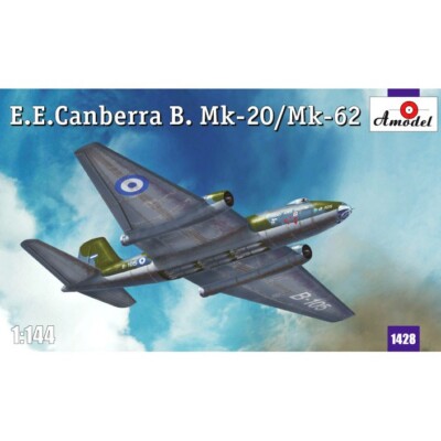 Amodel 1428 Plastic model airplane kit Scale 1:144 E.E.Canberra B. Mk-20/Mk-62