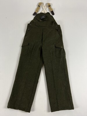 FILSON MACKINAW WOOL BIBS FOREST GREEN 38X30 NWT | eBay