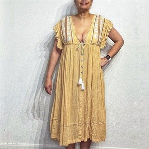 Free People Bali Golden Sun Dress | eBay