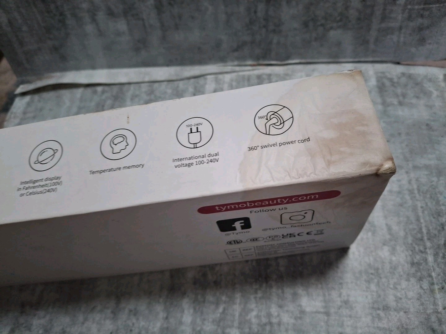 TYMO Flat Iron Hair Straightener 1 Inch, PINK