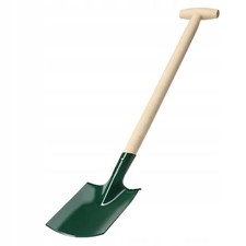 90cm Flat Garden Spade Shovel Digging Planting Tool Metal Blade Wooden Handle