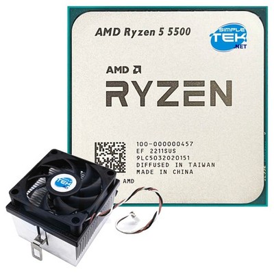 Amd Ryzen 5 5500 Am4 Prozessor Cpu Gaming 6C/12T 3,60GHz Max 4,20GHz Keine Gpu