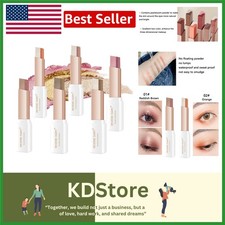 12 Colors Glitter Eyeshadow Stick Set Waterproof Double Color Gradient Eye Ma...