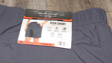 NWT New WEATHERPROOF Tech Shorts Men's Sz 34 BLUE 9" Inseam Microfiber UPF 50