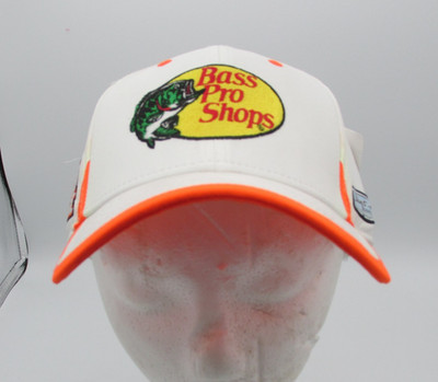 Tony Stewart #14 Bass Pro Shops White/Orange High Bank Hat   NASCAR Stuart Haas
