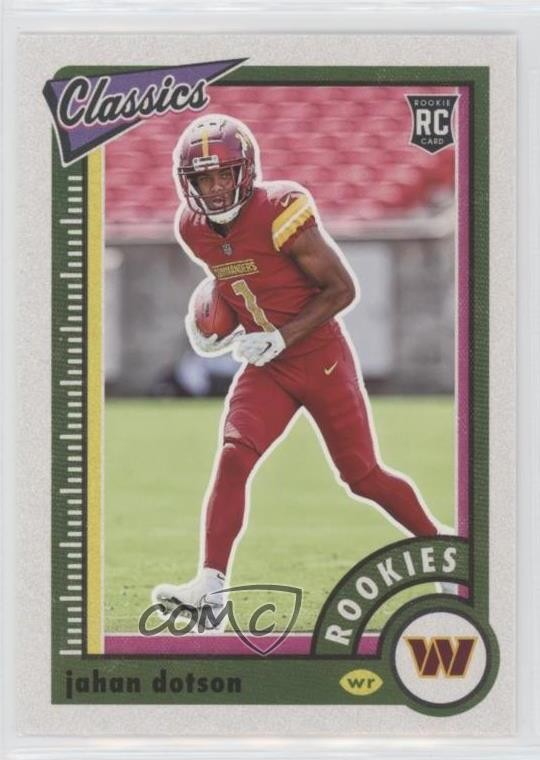 2022 Panini Classics Rookies Jahan Dotson #164 01wi
