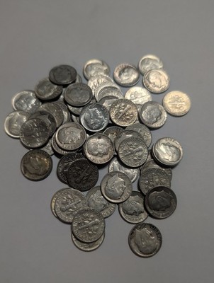 2 Silver Roosevelt Dimes - Random Year And Mint