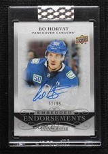 2019 Upper Deck Clear Cut Embedded Endorsements 52/99 Bo Horvat #EE-HO Auto 0q0