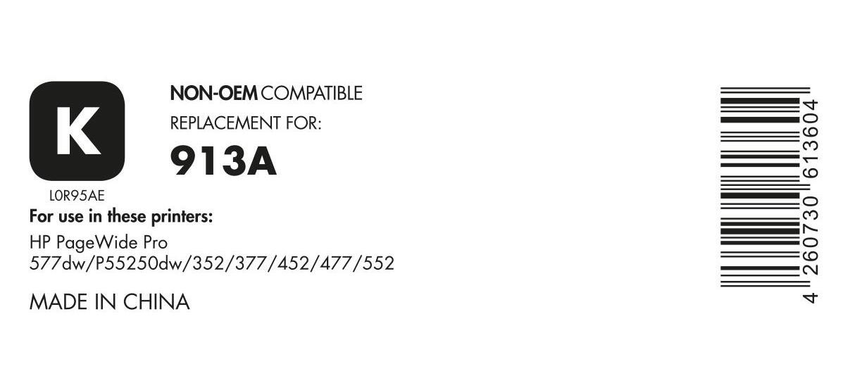 Высококачественный патрон Druckerpatrone recyclelt - альтернатива HP 913A (L0R95AE) для офиса-партнера Druckerpatrone.