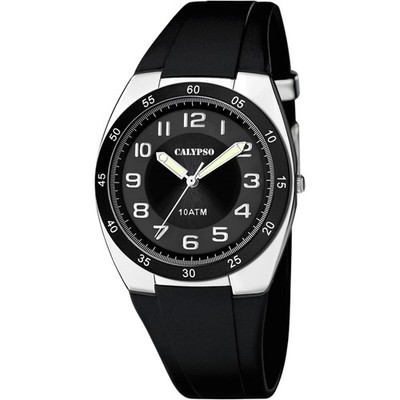 Calypso Herrenuhr K5753-6 Schwarz Kunststoffband 40 mm